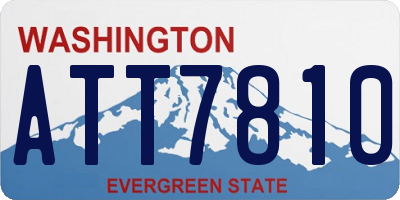 WA license plate ATT7810