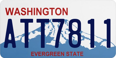 WA license plate ATT7811
