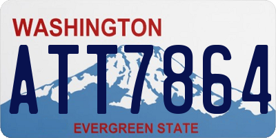 WA license plate ATT7864