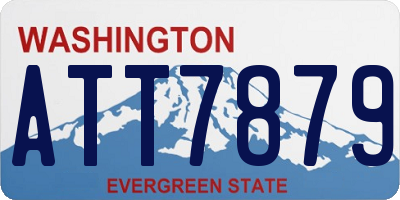 WA license plate ATT7879