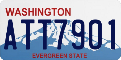 WA license plate ATT7901