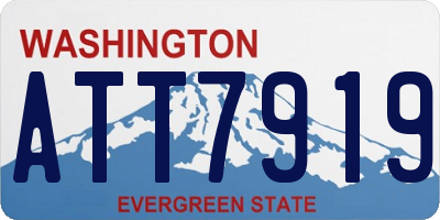 WA license plate ATT7919