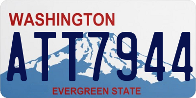 WA license plate ATT7944