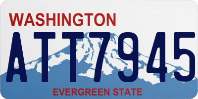 WA license plate ATT7945