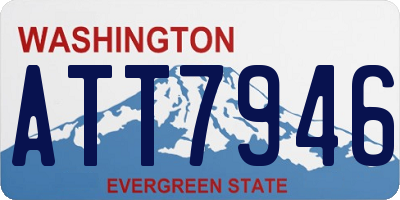 WA license plate ATT7946