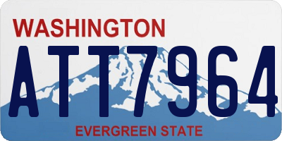 WA license plate ATT7964