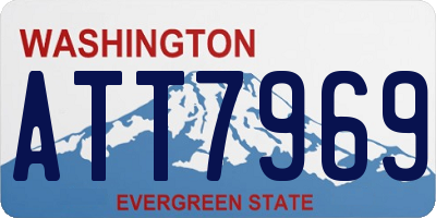 WA license plate ATT7969