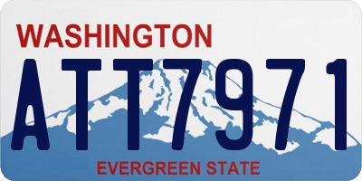 WA license plate ATT7971