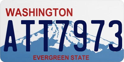WA license plate ATT7973