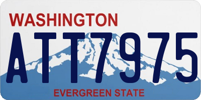 WA license plate ATT7975