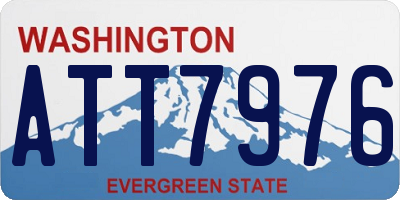 WA license plate ATT7976