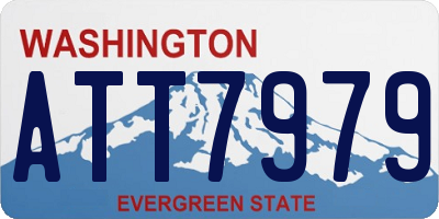 WA license plate ATT7979