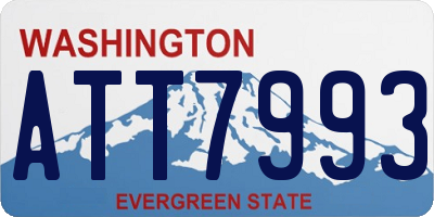 WA license plate ATT7993