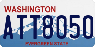 WA license plate ATT8050