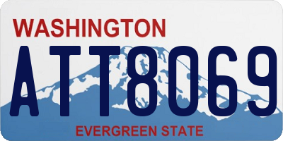 WA license plate ATT8069
