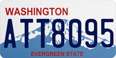 WA license plate ATT8095