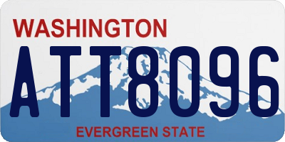 WA license plate ATT8096