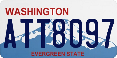 WA license plate ATT8097