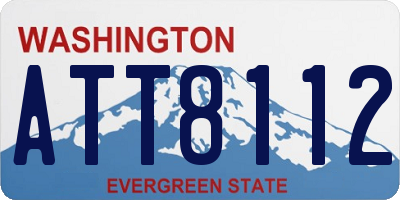WA license plate ATT8112