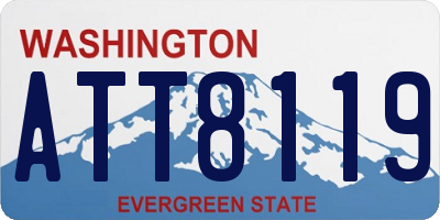 WA license plate ATT8119