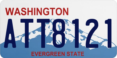 WA license plate ATT8121