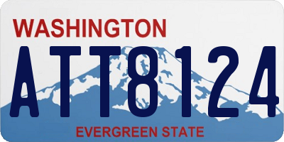 WA license plate ATT8124