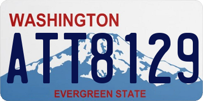 WA license plate ATT8129