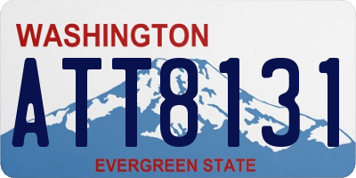 WA license plate ATT8131