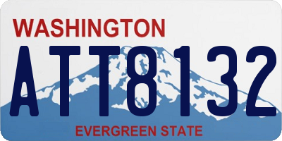 WA license plate ATT8132