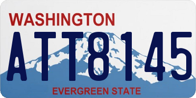 WA license plate ATT8145
