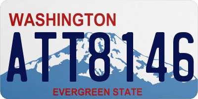 WA license plate ATT8146