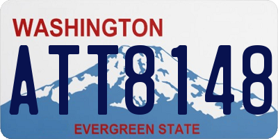 WA license plate ATT8148