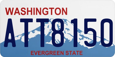 WA license plate ATT8150