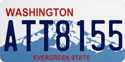 WA license plate ATT8155