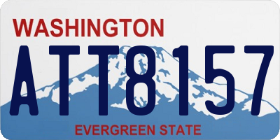WA license plate ATT8157