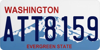 WA license plate ATT8159