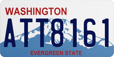 WA license plate ATT8161