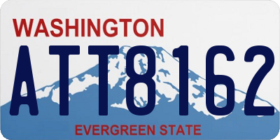 WA license plate ATT8162