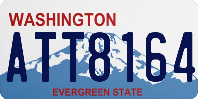 WA license plate ATT8164