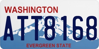WA license plate ATT8168