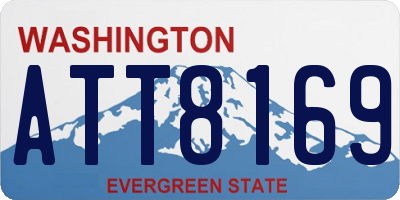 WA license plate ATT8169