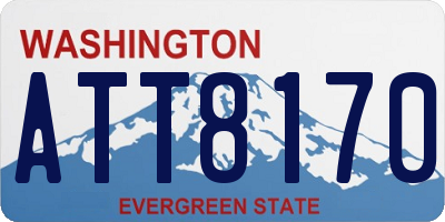WA license plate ATT8170
