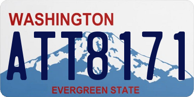 WA license plate ATT8171