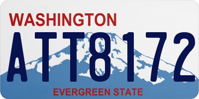 WA license plate ATT8172