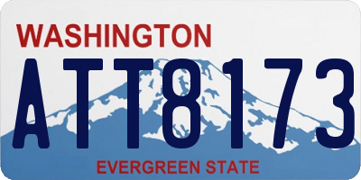 WA license plate ATT8173