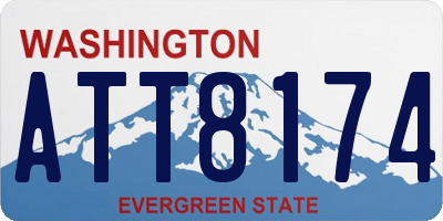 WA license plate ATT8174