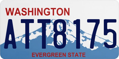 WA license plate ATT8175