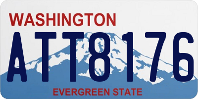 WA license plate ATT8176