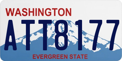 WA license plate ATT8177