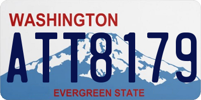 WA license plate ATT8179